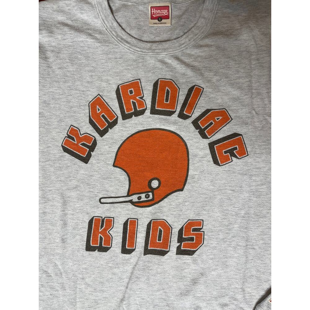 Cleveland Browns Homage Cardiac Kids Long Sleeve T-Shirt Men’s Size Large - Picture 3 of 7